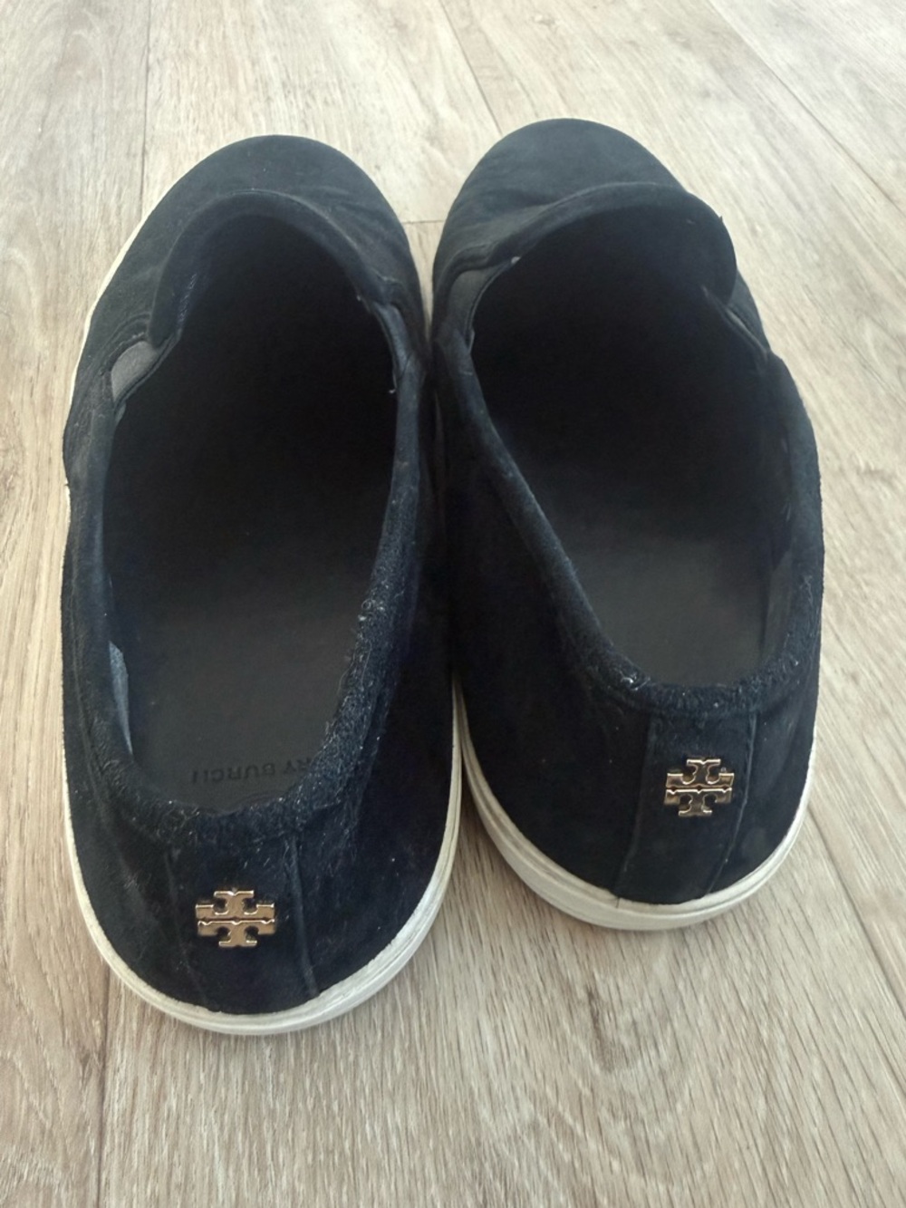 Tory Burch | Black Slip-On Suede Loafer / Sneakers | Sz9 - Picture 3 of 4